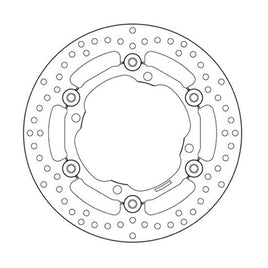 Disco freno Brembo Serie Oro per Suzuki RMZ 250 (07-18) anteriore flottante