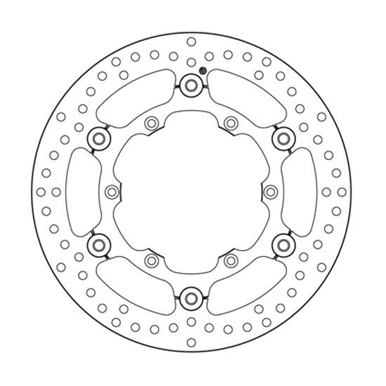 Disco freno Brembo Serie Oro per Yamaha YZ 250 (17-23) anteriore flottante
