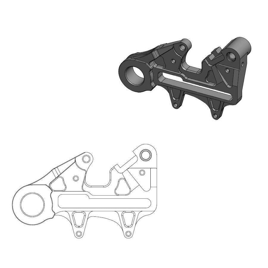 Distanziale Moto Master per Husqvarna 450 FC (16-22) posteriore 240 mm