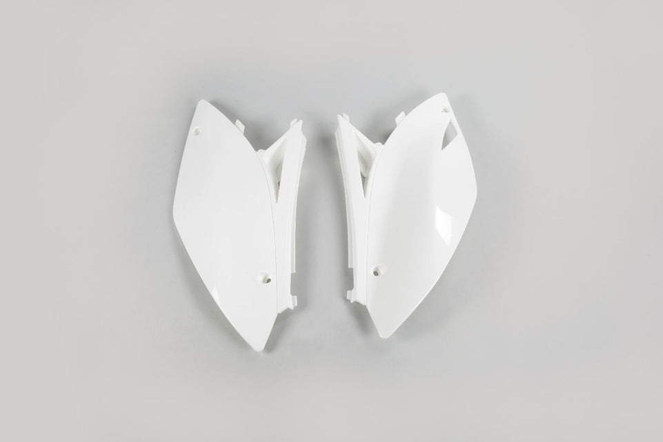 Fianchetti portanumero per Kawasaki KX 250 F (09-12) bianchi