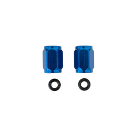 Coppia tappi valvola copertone blu
