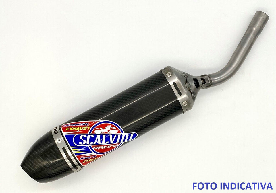 Scalvini KTM 144 SX (08) - Silenziatore Marmitta Scarico Full Carbon