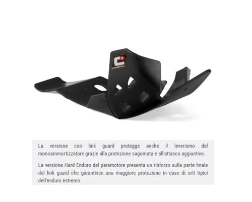 Paramotore DTC Yamaha YZ 250 (05-22) con link guard nero