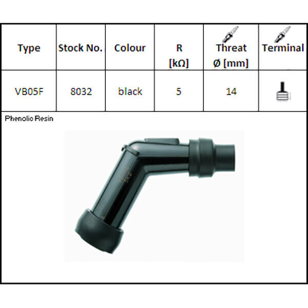 PIPETTA ATTACCO CANDELA NGK VB05F UNIVERSALE MOTO SCOOTER