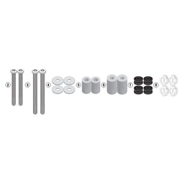 KAPPA Kit Attacchi Per Parabrezza Per SYM Joymax Z+ 300 2021-2023
