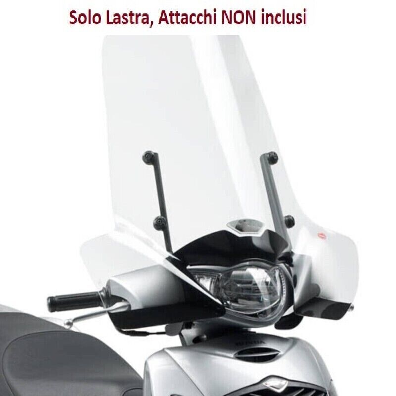 KAPPA Parabrezza Trasparente Solo Lastra 62X67,5Cm Per Honda SH 125i 2009-2012