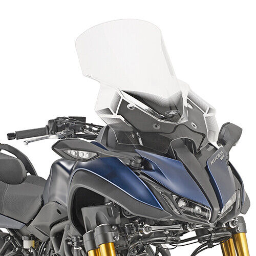 KAPPA Parabrezza Trasparente + Attacchi 58 X 59 Per Yamaha Niken 900 2019-2023