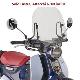 KAPPA Parabrezza Trasparente Solo Lastra Per Honda Super Cub C125 2022-2023