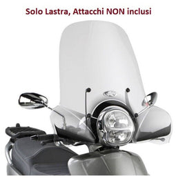 KAPPA Parabrezza Trasparente Solo Lastra Per Aprilia Scarabeo 250 2007-2016