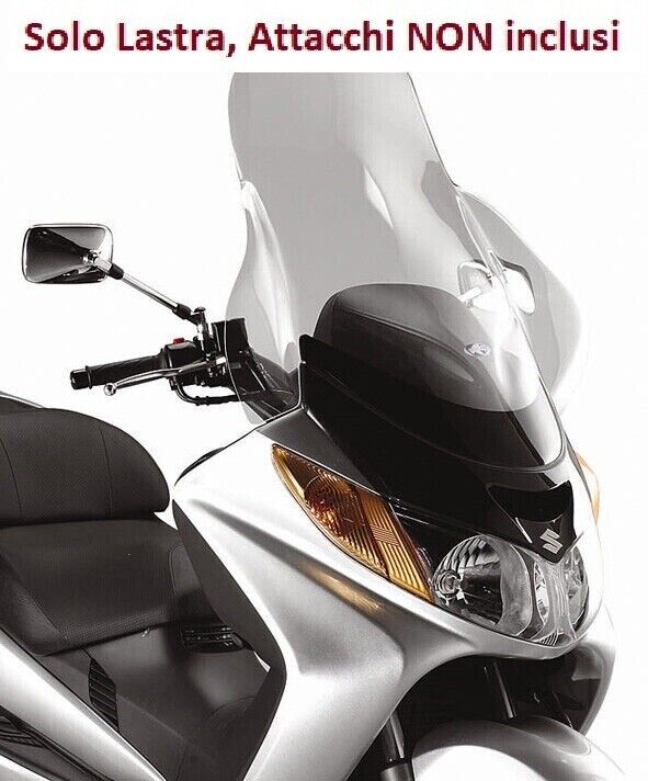 KAPPA Lastra Parabrezza Trasparente Per Suzuki AN 400 Burgman Type-S 2005