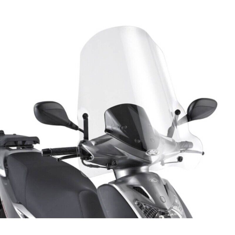 KAPPA Parabrezza Trasparente + Attacchi Per Kymco Agility 200 R16+ 2014-2023