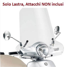 KAPPA Parabrezza Trasparente Solo Lastra 50X63Cm Per SYM Fiddle II 125 2009-2014