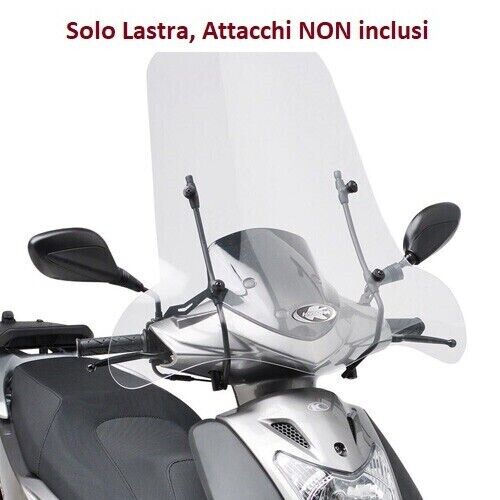 KAPPA Parabrezza Trasparente Solo Lastra 66X67Cm Per Peugeot LXR 125 2009-2016