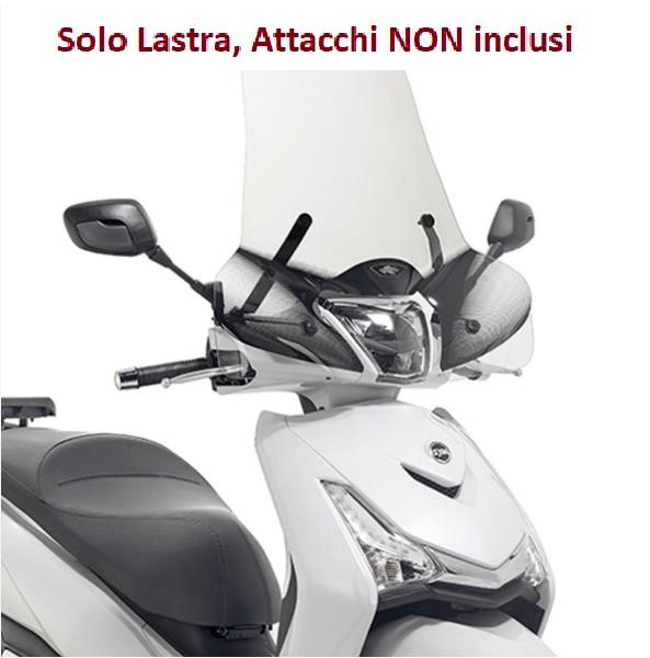 KAPPA Parabrezza Trasparente Solo Lastra Per Piaggio Medley S 150 I Get 2020-23