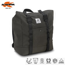 KAPPA Borsa Laterale A Zaino Rambler Eco 27 Litri Waterproof Per Moto Cinghie