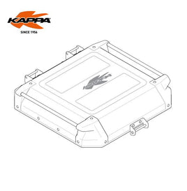 KAPPA Ricambio Coperchio Montato Nero Per Valigia Bauletto KVE42A