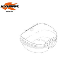 KAPPA Ricambio Fondo Montato Nero Per Bauletto K56NT Versione NT