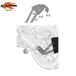 KAPPA Kit Montaggio Per Parafango Universale KRM01 Per BMW S 1000 XR 2020-2023
