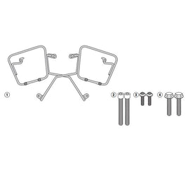 KAPPA Telaietti Laterali Per Borse Morbide Per Triumph Bonneville T100 2017-2022