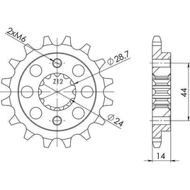 PIGNONE P525 - Z16 PER HONDA 750 XRV Africa Twin 1990-1992