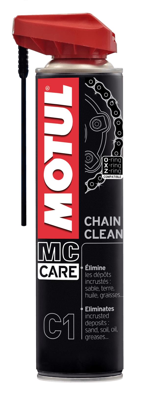 MOTUL KIT PULIZIA CATENA C1 +C2 GRASSO SPRAY ROAD CATENA CHAIN LUBE PER KAWASAKI