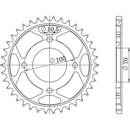 CORONA IN ACCIAIO P530 - Z34 PER HONDA 360 CJ T 1978-1978