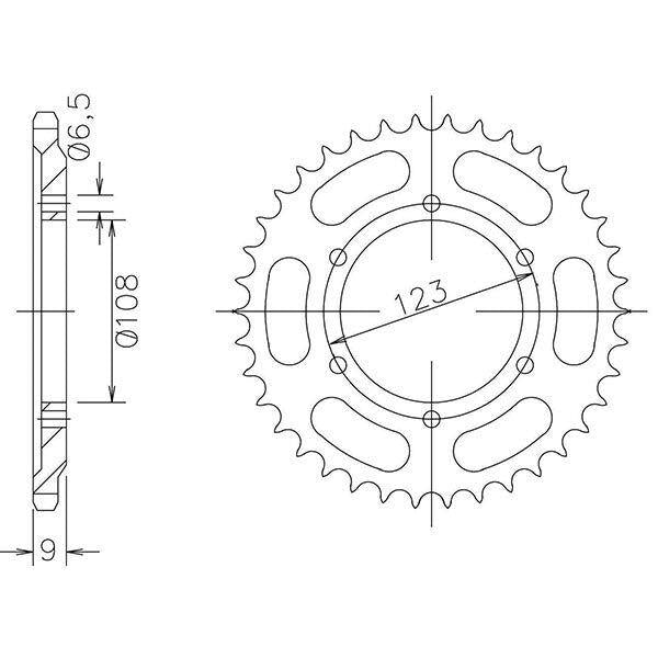 CORONA IN ACCIAIO P420 - Z52 PER SUZUKI 110 DR-Z 2001-2002