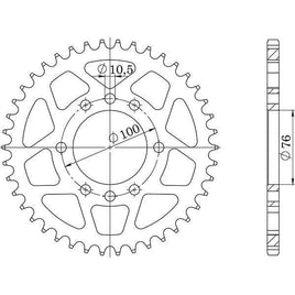 CORONA IN ACCIAIO P520 - Z37 PER SUZUKI 400 GN T 1980-1982