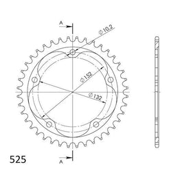 CORONA IN ACCIAIO P525 - Z39 PER MV AGUSTA 675 F3 RC 2018-2018