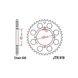 CORONA IN ACCIAIO P520 - Z47 PER SUZUKI 250 GS T 1979-1981