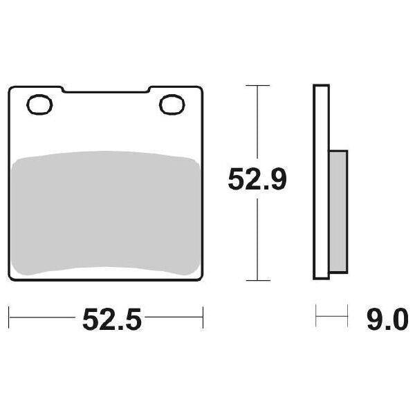 556HF SBS PASTIGLIA FRENO POST per SUZUKI 1000 TL R 1998-2003