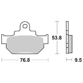 582HF SBS PASTIGLIA FRENO ANT per SUZUKI 600 SP 1985-1985