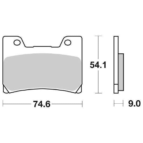 645HS SBS PASTIGLIA FRENO ANT DX o SX per YAMAHA 850 TDM 1996-2001