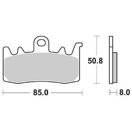 900HS SBS PASTIGLIA FRENO ANT DX o SX per BMW 1250 R RS 2019-2024