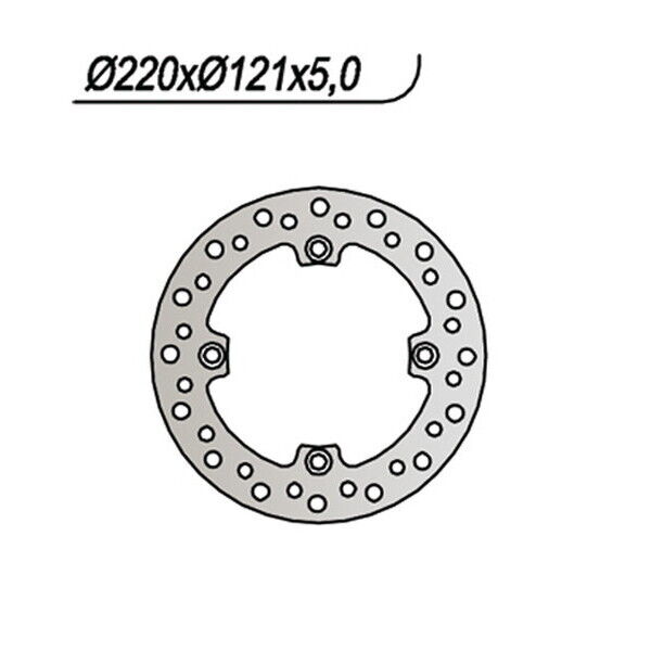 045 NG DISCO FRENO POST per HONDA 250 CR R SM 1989-1996