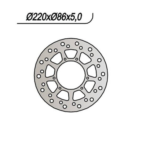 059 NG DISCO FRENO POST per YAMAHA 600 XT Z Ténéré 1988-1990