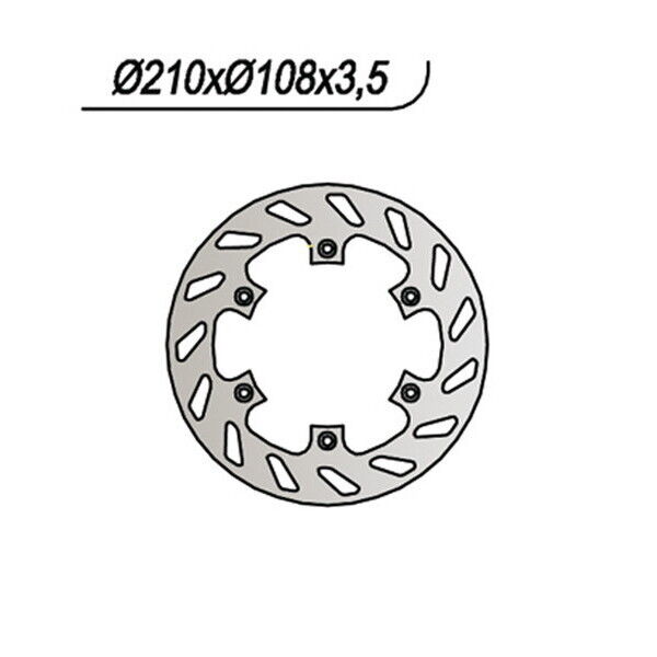 060 NG DISCO FRENO POST per AJP 125 PR 4 Supermotard 2004-2004