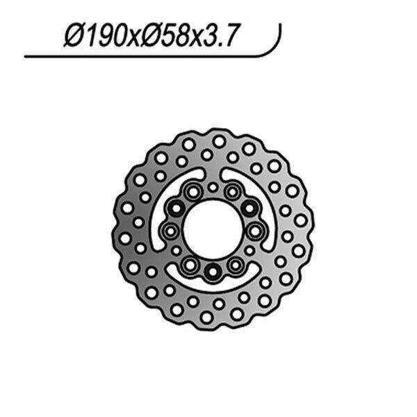 1022X NG DISCO FRENO ANT per BETAMOTOR 50 Quadra 1994-2000