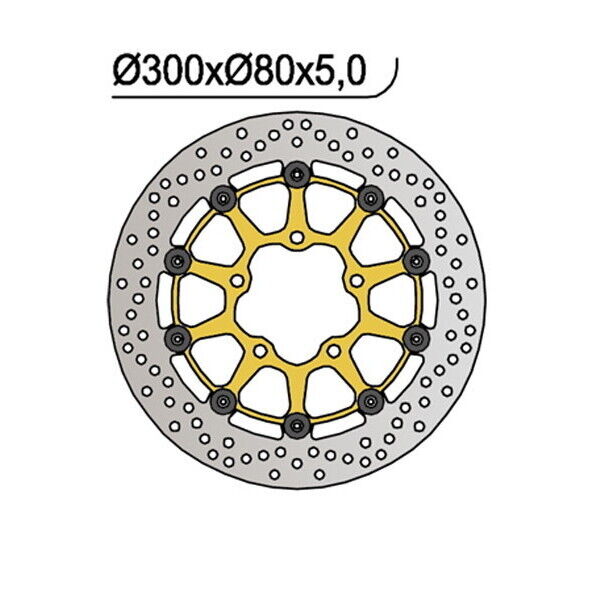 1056 NG DISCO FRENO ANT DX o SX per KAWASAKI 600 Ninja ZX-6R 2007-2016