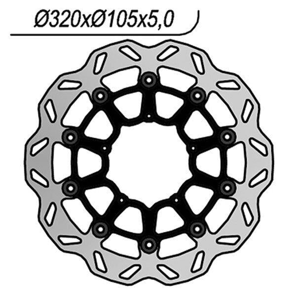 1146X NG DISCO FRENO ANT per APRILIA 550 SXV 2005-2014