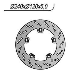 1174 NG DISCO FRENO POST per SUZUKI 650 GSX F / GSX F ABS 2008-2013