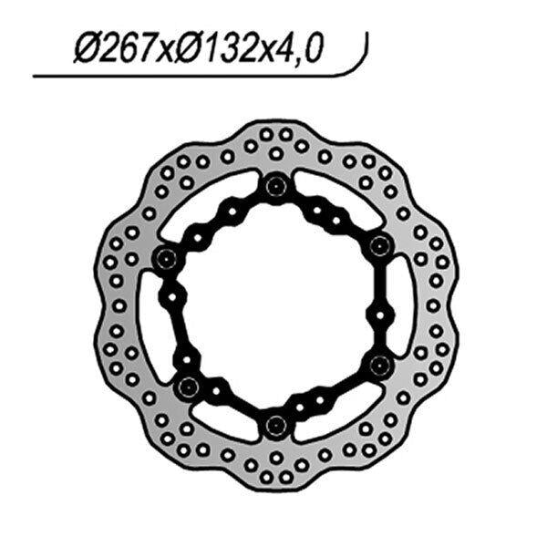 1233X NG DISCO FRENO ANT DX o SX per YAMAHA 530 XP -A T-Max SX ABS 2017-2019