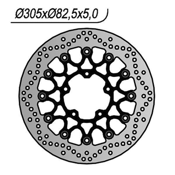 1253 NG DISCO FRENO ANT DX o SX per TRIUMPH 1215 Tiger Alpine 2020-2021