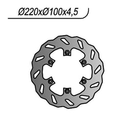 138X NG DISCO FRENO POST per KAWASAKI 125 KX 1999-2002