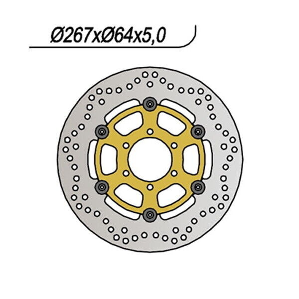 162 NG DISCO FRENO ANT per YAMAHA 550 XJ R Seca 1981-1984