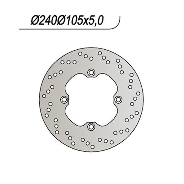 209 NG DISCO FRENO POST per HONDA 300 NSS Forza ABS 2018-2020