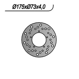 233 NG DISCO FRENO ANT per PIAGGIO 50 Zip 2T 2008-2014