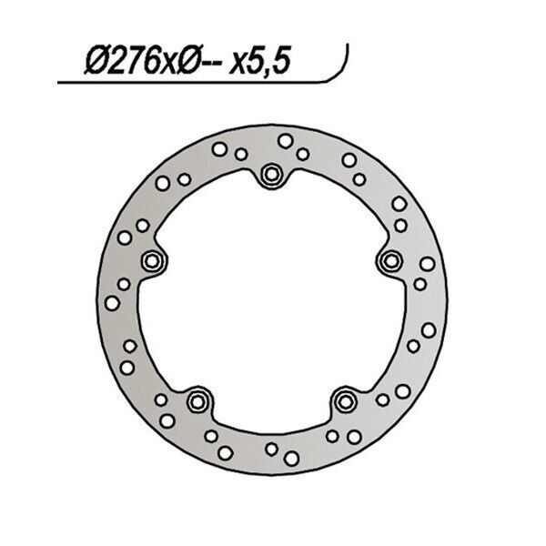 236 NG DISCO FRENO POST per BMW 1150 R GS / R GS ABS 2000-2004