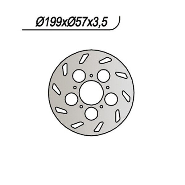 311 NG DISCO FRENO POST per RIEJU 50 RS 1 Castrol Series 2001-2001