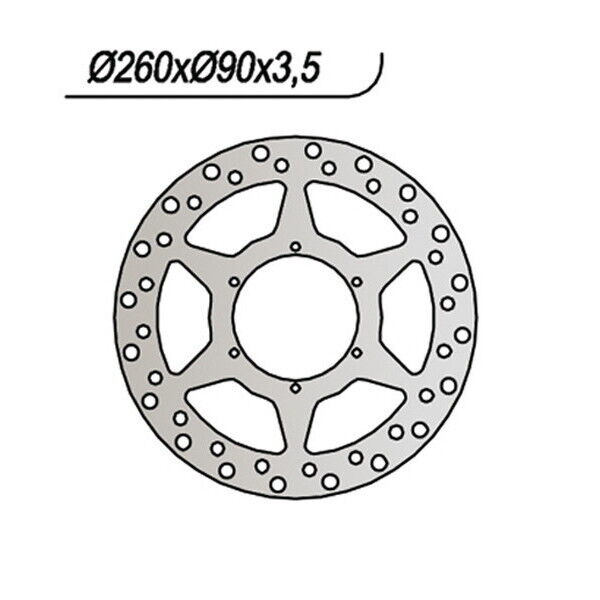 342 NG DISCO FRENO ANT per MOTOR HISPANIA 125 RX Super Racing 2003-2003